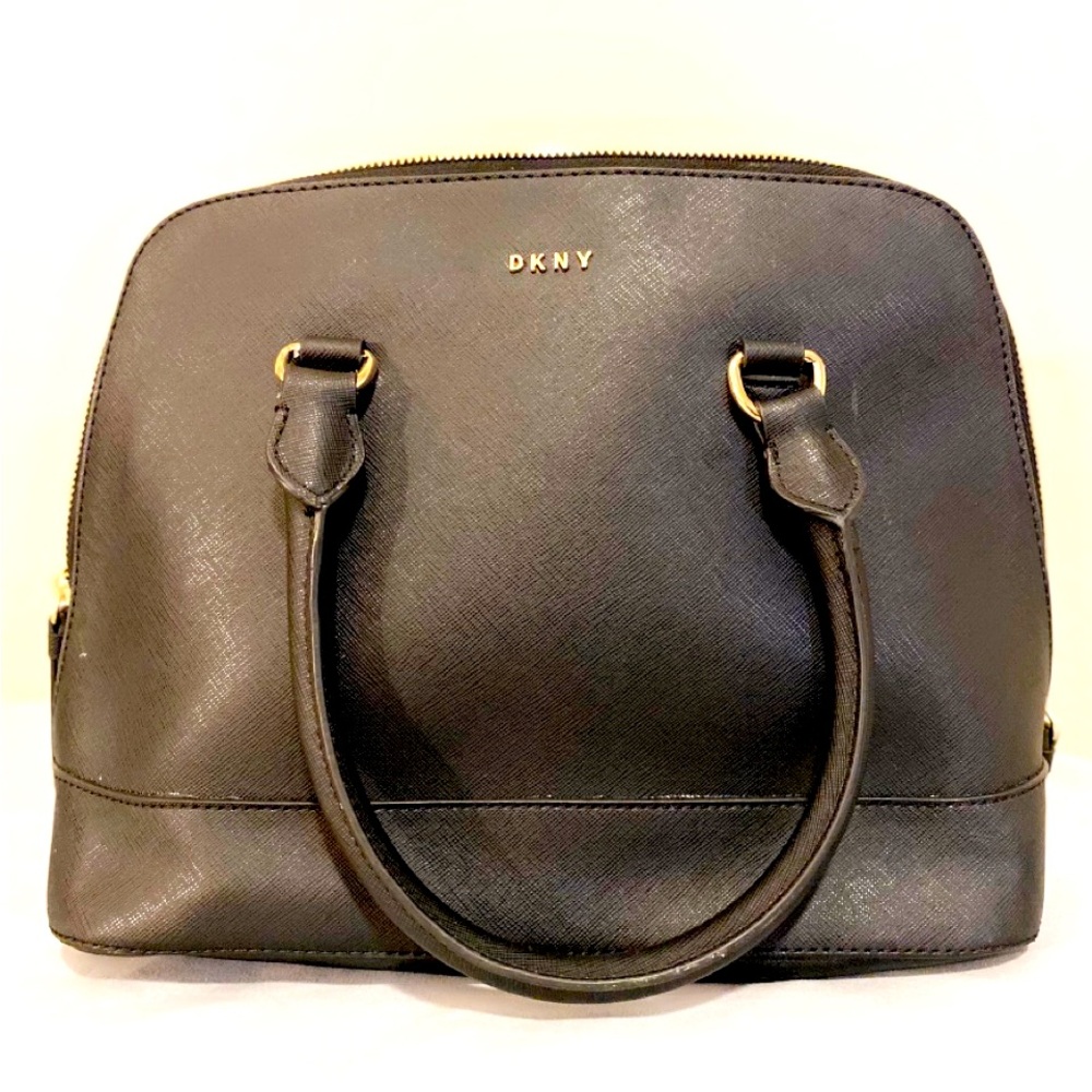 Brand New Women’s DKNY Black Top Handle Dome Handbag